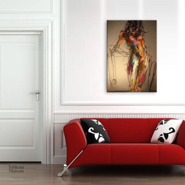 Œuvre abstraite mettant en avant la beauté de la femme