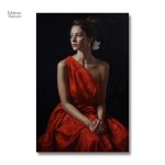 Art visuel représentant une femme élégante