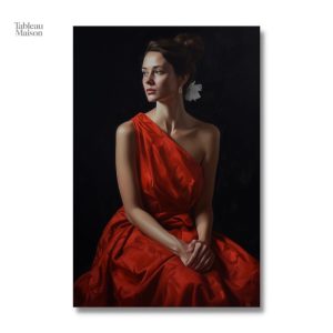 Art visuel représentant une femme élégante