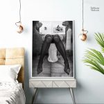 Tableau femme aux toilette, art décoratif élégant