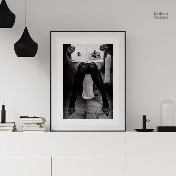 Détail d'un tableau représentant une femme aux toilette