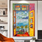 Tableau paysage inspiré par Matisse