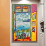 Peinture de paysage de Collioure en couleur