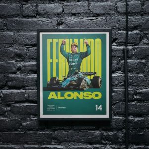 Décoration murale dédiée à Fernando Alonso