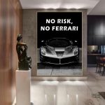 Art mural Ferrari, un hommage à la célèbre marque automobile