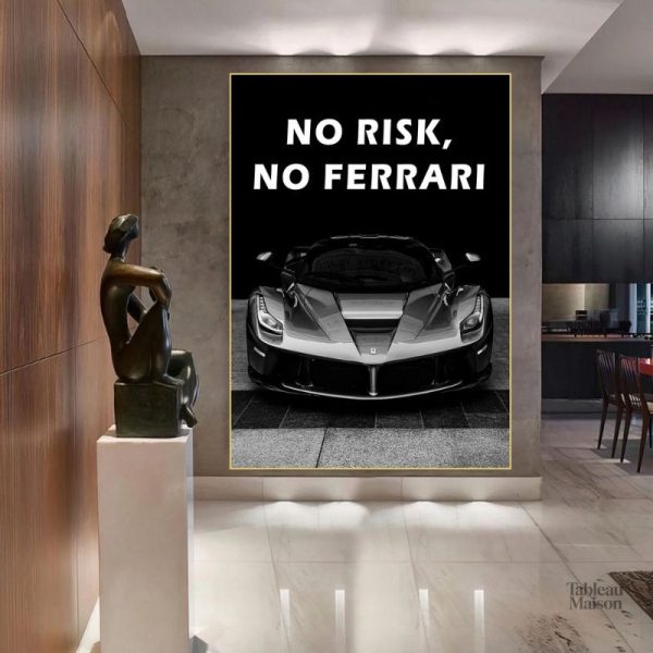 Art mural Ferrari, un hommage à la célèbre marque automobile