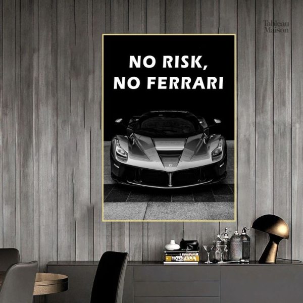 Œuvre d'art Ferrari, ajout parfait pour un intérieur contemporain
