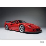 Illustration de la célèbre Ferrari F40 en tableau décoratif