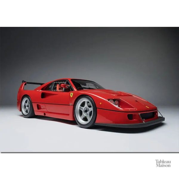 Illustration de la célèbre Ferrari F40 en tableau décoratif