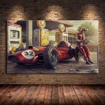 Tableau Ferrari Vintage en décoration automobile