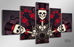 Décoration murale festive pour célébrer la Fête des morts