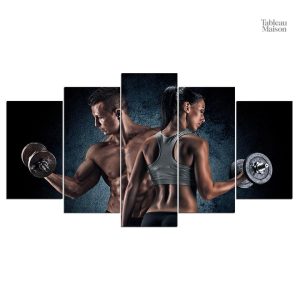 Illustration du tableau d'exercices pour la musculation et le fitness
