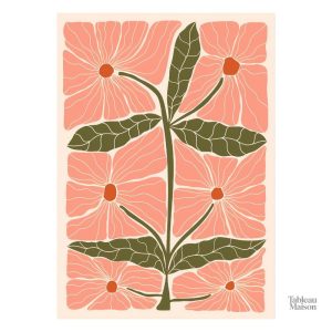 Tableau de fleurs au style bohème chic