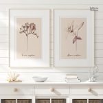 Tableau minimaliste de fleurs élégantes