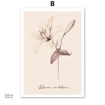 Tableau moderne de fleurs délicates