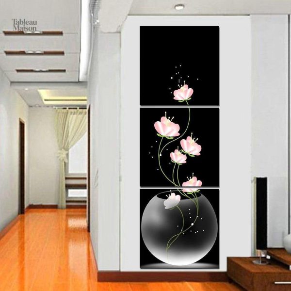 Tableau Fleurs légères en toile décorative