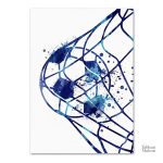 Illustration aquarelle de joueurs de football en action