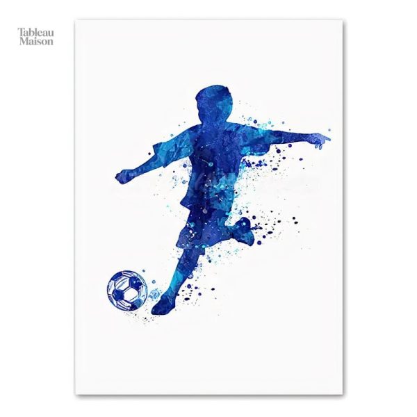 Tableau sportif en aquarelle pour une ambiance dynamique