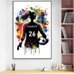 Tableau Foot Féminin Street Art