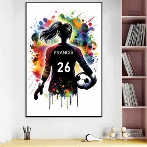 Tableau Foot Féminin Street Art