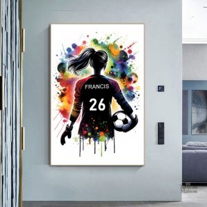 Oeuvre de street art inspirée par le sport féminin