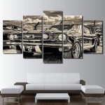 Tableau Ford Mustang 1965 en décoration murale