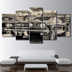 Tableau Ford Mustang 1965 en décoration murale