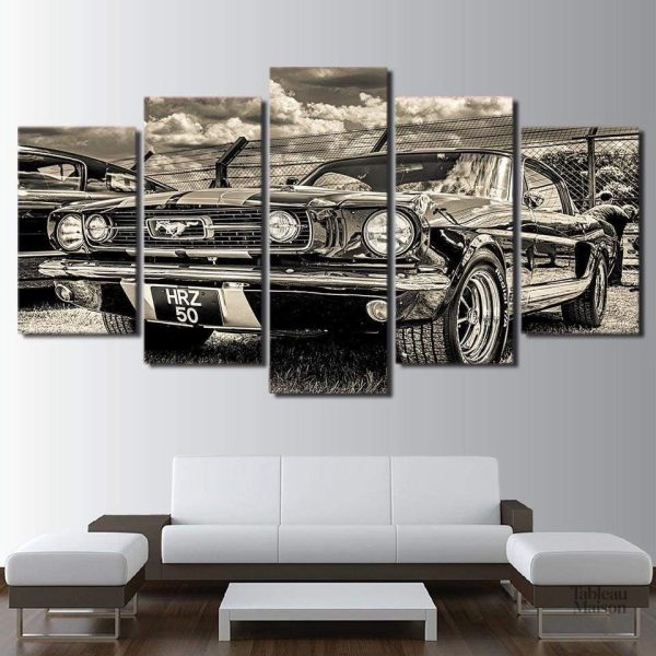 Tableau Ford Mustang 1965 en décoration murale