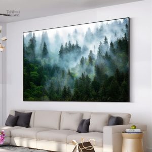 Décor mural contemporain sur le thème des arbres