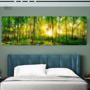 Forêt Ensoleillée - Tableau décoratif nature