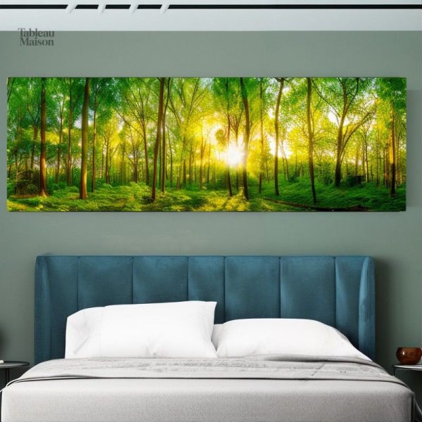 Forêt Ensoleillée - Tableau décoratif nature