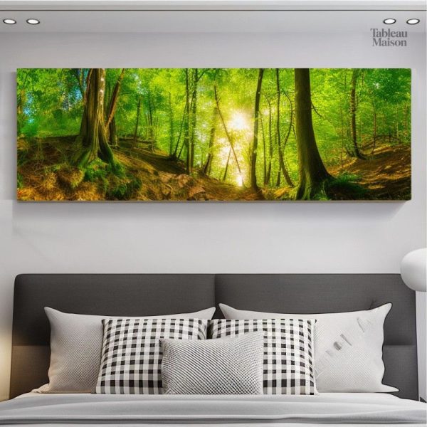 Art mural forêt avec arbre de vie