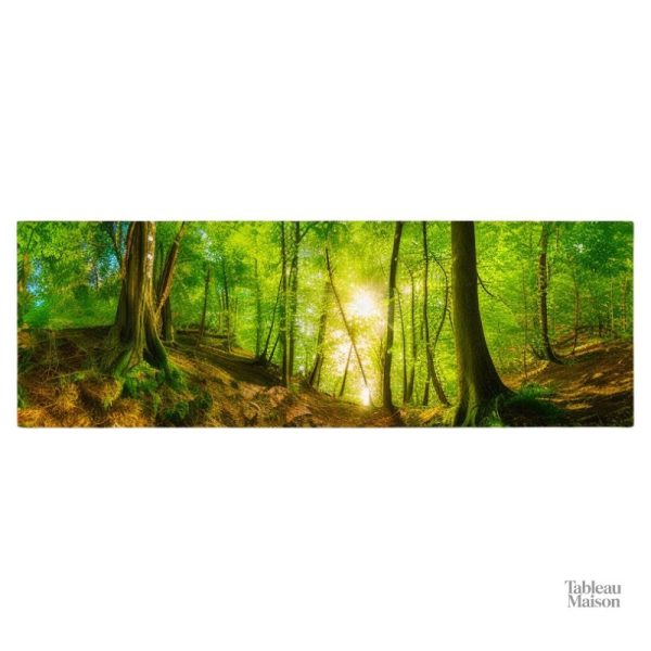 Tableau forêt lumineuse pour décoration intérieure