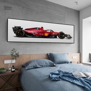 Tableau stylisé sur le thème de la course auto