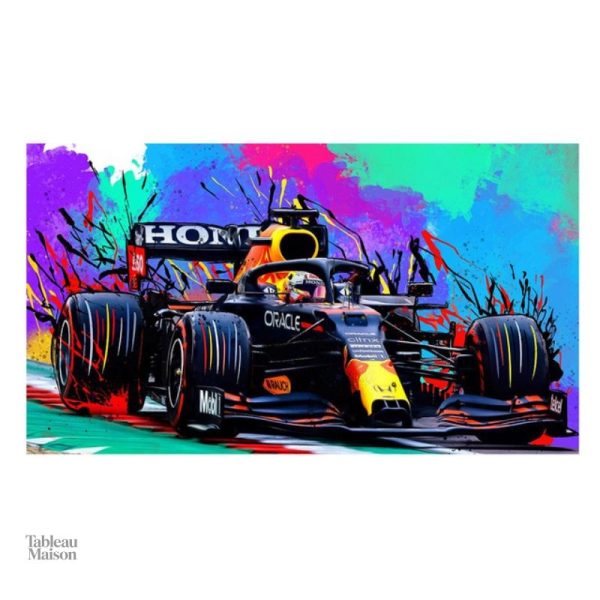 Tableau artistique représentant la vitesse de la Formule 1