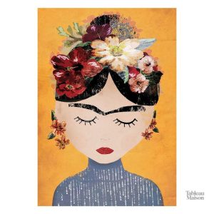 Tableau coloré représentant l'univers de Frida