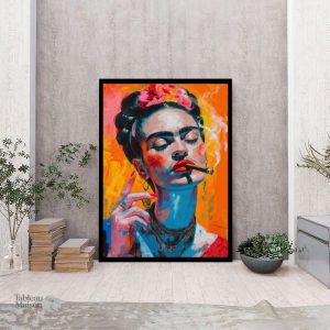 Art mural Frida Kahlo, style unique et vibrant