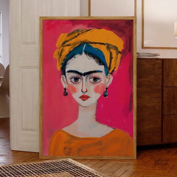 Tableau Frida Kahlo en style Pop Art