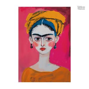 Illustration Pop Art de Frida Kahlo, décor artistique