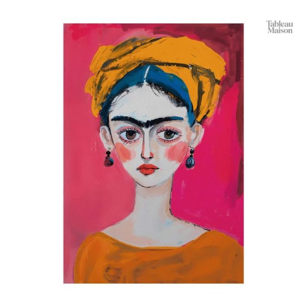 Illustration Pop Art de Frida Kahlo, décor artistique