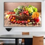 Tableau décoratif fruits et légumes pour cuisine