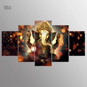 Illustration de Ganesh, symbole de prospérité et sagesse