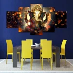 Art décoratif Ganesh, pièce unique pour votre intérieur