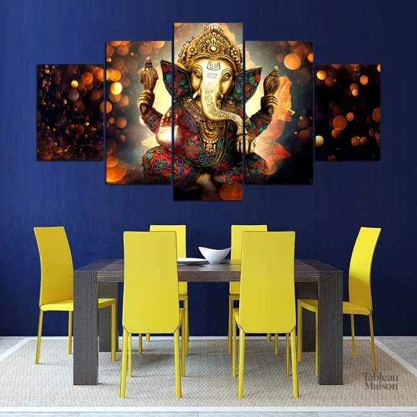 Art décoratif Ganesh, pièce unique pour votre intérieur