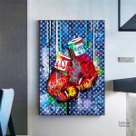 Gants de boxe en style street art moderne