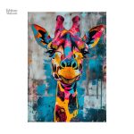Tableau original de girafe pour une décoration unique