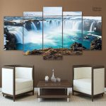Tableau Goðafoss représentant les chutes d'eau en Islande