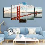Tableau artistique du pont Golden Gate en Californie