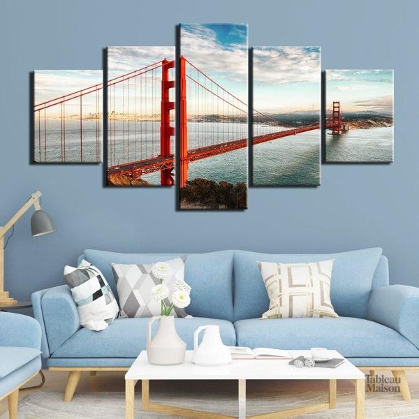 Tableau artistique du pont Golden Gate en Californie
