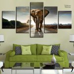 Tableau éléphant majestueux décoratif